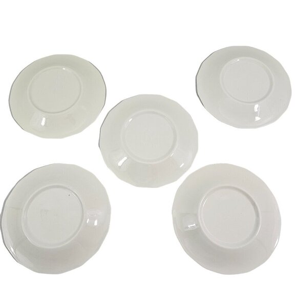 Homer Laughlin USA Bayberry Floral Basket 7" Salad Luncheon Plates - Set of 5 - Picture 2 of 16